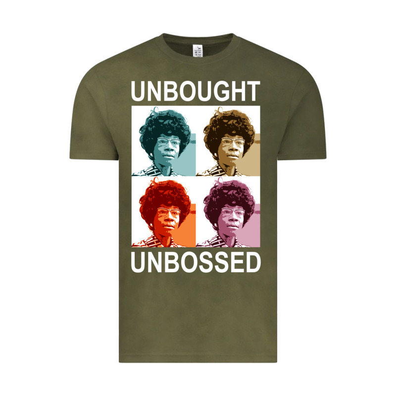 Unbought Unbossed Shirley Chisholm Retro Vintage Gift Long Sleeve T Sh Vintage Tee by ArtChic | Teevron