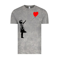 Cloud Rock banksy girl with balloon Vintage Tee - ArtChic