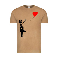 Vintage Camel banksy girl with balloon Vintage Tee - ArtChic