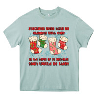 Arona stockings were hung by chimney Heavy Core Tee - MaliasSmallBusiness