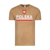 Vintage Camel Sporty Polska Flag And Emblem Polish Coat Of Arms Pullover Hoodie Vintage Tee - ArtChic