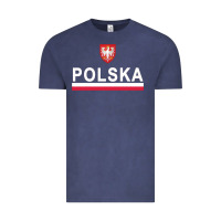 Sporty Polska Flag And Emblem Polish Coat Of Arms Pullover Hoodie Vintage Tee | Teevron