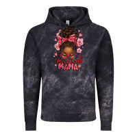Cloud Black one loved mama afro messy bun Vintage Hoodie - texasbilliewilder