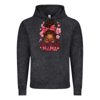 Vintage Black one loved mama afro messy bun Vintage Hoodie - texasbilliewilder
