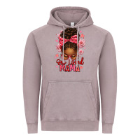 Vintage Zinc one loved mama afro messy bun Vintage Hoodie - texasbilliewilder