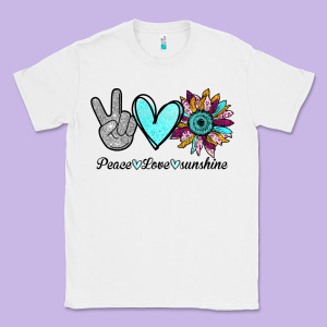 Peace Love Sunshine Classic Tee Designed By Bettercallsaul