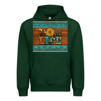 Forest Green mom life leopard cowhide turquoise aztec Urban Hoodie - Artiststas