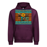 Mauve Wine mom life leopard cowhide turquoise aztec Urban Hoodie - Artiststas