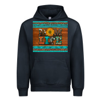 Navy mom life leopard cowhide turquoise aztec Urban Hoodie - Artiststas