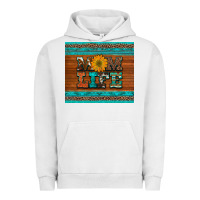 Pigment Lunar Rock mom life leopard cowhide turquoise aztec Urban Hoodie - Artiststas