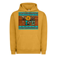 Pigment Peanut Butter mom life leopard cowhide turquoise aztec Urban Hoodie - Artiststas