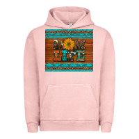 Pigment Salmon mom life leopard cowhide turquoise aztec Urban Hoodie - Artiststas