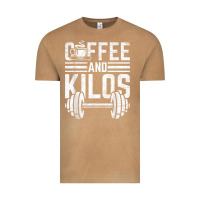 Vintage Camel Coffee And Kilos Weightlifting Gift Vintage Tee - ArtChic