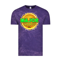 Cloud Purple MAJOR JACKPOT Design - Pokie Designs Vintage Tee - ArtChic