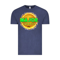 Vintage Denim MAJOR JACKPOT Design - Pokie Designs Vintage Tee - ArtChic