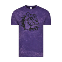 Cloud Purple english bulldog Vintage Tee - ArtChic
