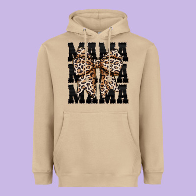 Mama Leopard Heavyweight Hoodie Designed By Cowhidedigitalart
