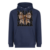 Navy mama leopard Heavyweight Hoodie - CowhideDigitalArt