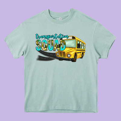 Transportation Squad Heavy Core Tee Designed By Nancycooperartshop