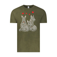Vintage Olive Scottish Terrier Lover Scottish Terrier Dog Aberdeen Terrier Vintage Tee - trangStudio