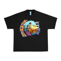 Black summer time skeleton surfing Urban Heavy Tee - NancyCooperArtShop