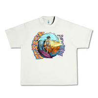 Pistachio summer time skeleton surfing Urban Heavy Tee - NancyCooperArtShop