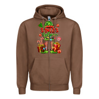 Chestnut santa s helper Zipper Hoodie - FaDigitalArtStudio