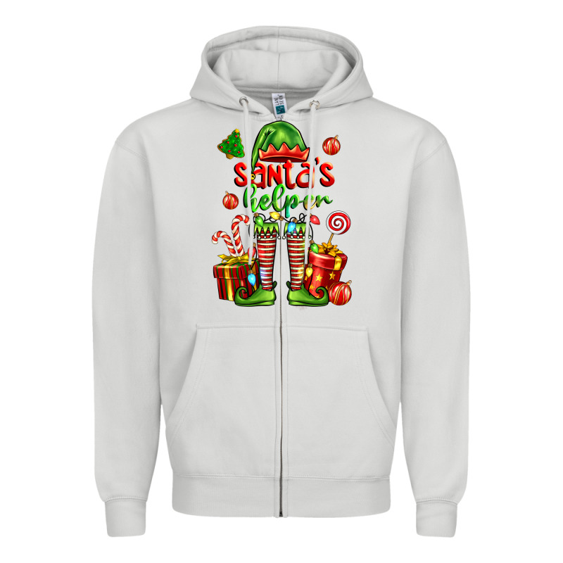 Santa S Helper Zipper Hoodie by FaDigitalArtStudio | Teevron