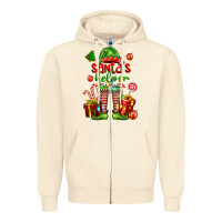 Sandshell santa s helper Zipper Hoodie - FaDigitalArtStudio