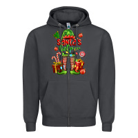 Smoke santa s helper Zipper Hoodie - FaDigitalArtStudio