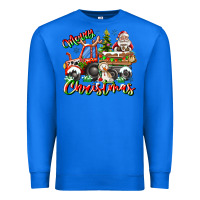 True Royal Merry Christmas  tractor Premium Sweatshirt - CowhideDigitalArt