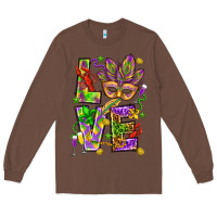 Chestnut Mardi Gras love Long Sleeve Tee - HowdyJamesFarm