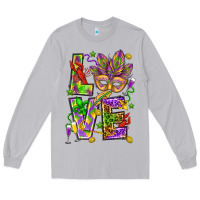 Moon Dust Mardi Gras love Long Sleeve Tee - HowdyJamesFarm