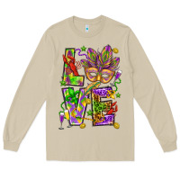 Mushroom Mardi Gras love Long Sleeve Tee - HowdyJamesFarm