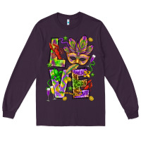Plum Mardi Gras love Long Sleeve Tee - HowdyJamesFarm