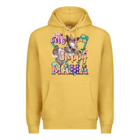 Antique Gold one hoppy mama Premium Hoodie - FaDigitalArtStudio