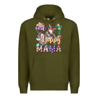 Army Green one hoppy mama Premium Hoodie - FaDigitalArtStudio
