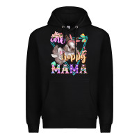 Black one hoppy mama Premium Hoodie - FaDigitalArtStudio