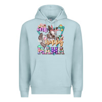 Blue Mist one hoppy mama Premium Hoodie - FaDigitalArtStudio