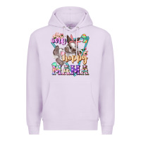Lilac one hoppy mama Premium Hoodie - FaDigitalArtStudio