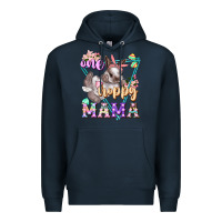 Navy one hoppy mama Premium Hoodie - FaDigitalArtStudio