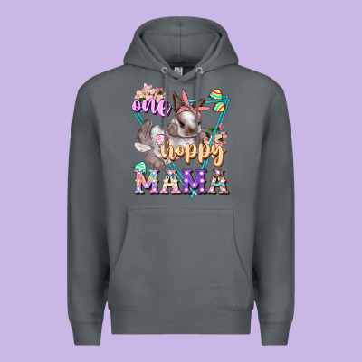 One Hoppy Mama Premium Hoodie Designed By Fadigitalartstudio