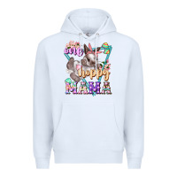 White one hoppy mama Premium Hoodie - FaDigitalArtStudio