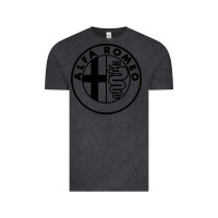 Vintage Black alfa racing big Vintage Tee - PixelFlow