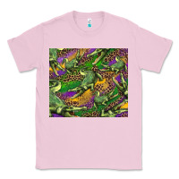 Bubblegum Pink mardi gras Louisiana crocodile leopard Classic Tee - RanaPortraitStore