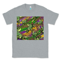 Heather Grey mardi gras Louisiana crocodile leopard Classic Tee - RanaPortraitStore