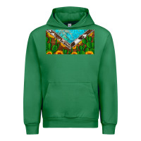 Emerald cactus sunflower cowhide and turquoise license plate Urban Hoodie - Artiststas