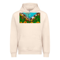 Sandshell cactus sunflower cowhide and turquoise license plate Urban Hoodie - Artiststas