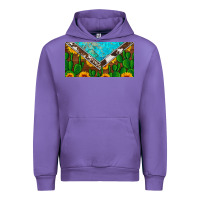 Tulip cactus sunflower cowhide and turquoise license plate Urban Hoodie - Artiststas