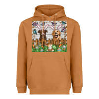 Meerkat Easter Dog Heavyweight Hoodie - CowhideDigitalArt